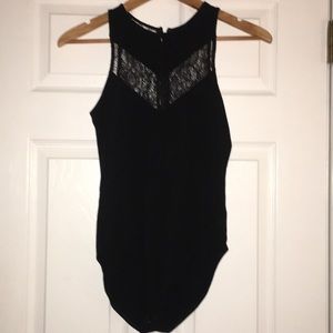 Bodysuit with lace and keyhole from Express.